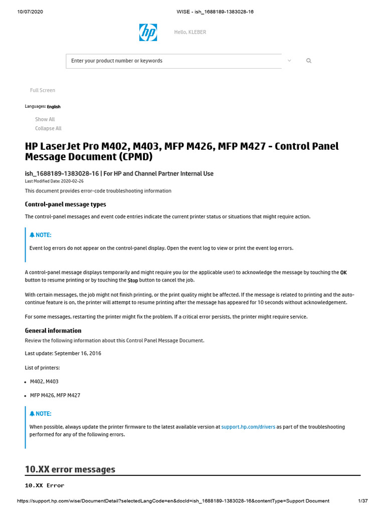 CPMD LJ Pro M402 M403 MFP M426 M427 | PDF