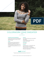 Crochet Colour Work Yoke Sweater