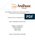 Investigación Control de Constitucionalidad y Control de Convencionalidad