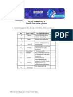 Taller Semana 15 y 16 Parte A Ciclo Celular, Mitosis y Meiosis 2330 Estudiantes