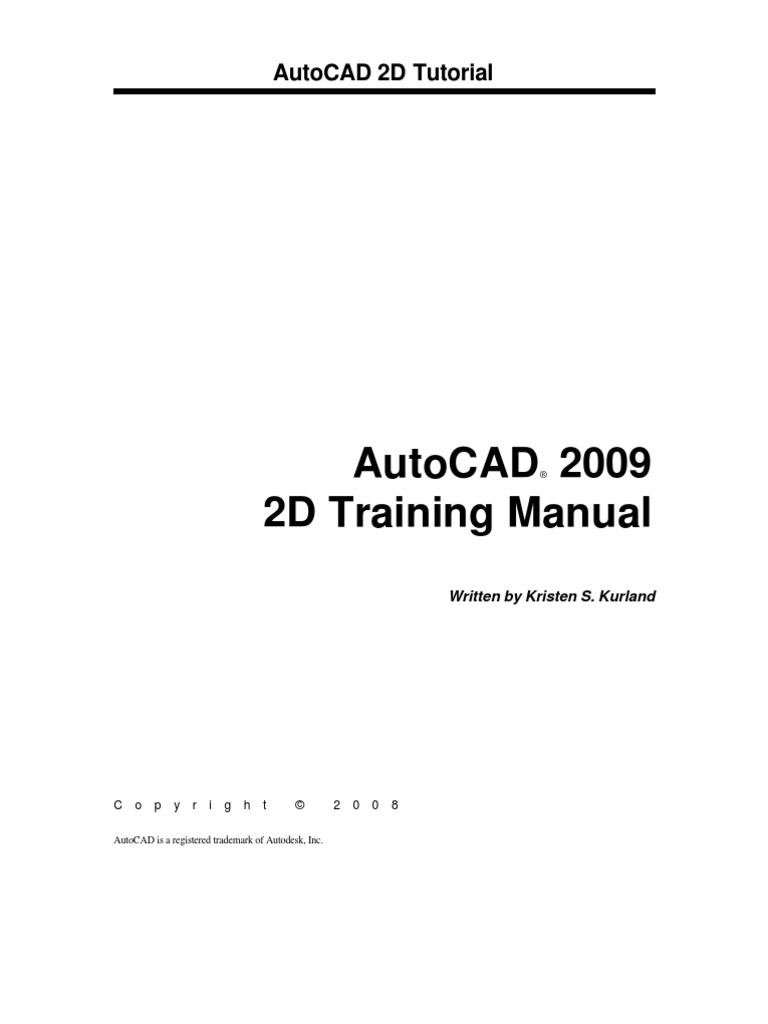 2D AutoCAD 2009 | PDF
