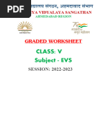 Graded Worksheets Class 5 Evs