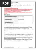 Furnace Maintenance Sop Template