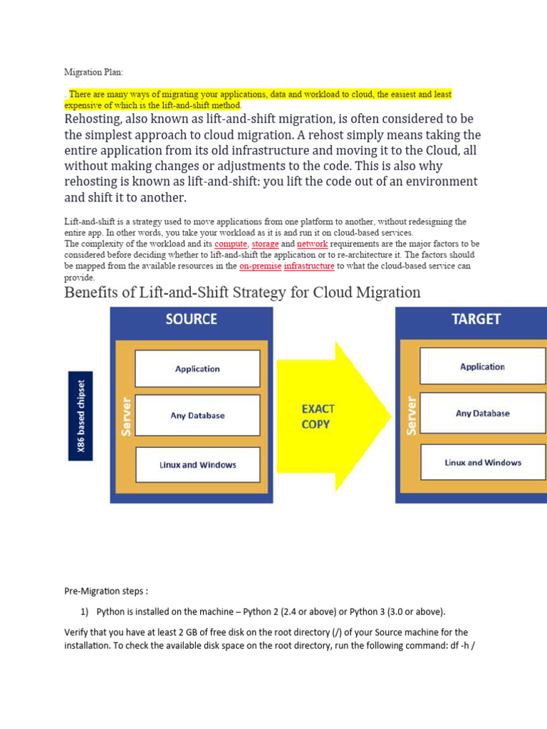 Benefits of LiftandShift Strategy For Cloud Migration Compute Storage Network OnPremise