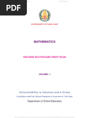 11th Grade Maths Volume I PDF Guide | PDF | Function (Mathematics
