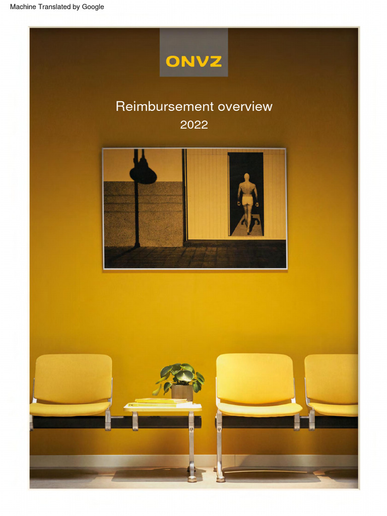 ONVZ 2022 Reimbursement Overview | PDF | Oral Hygiene | Dentistry