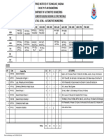 Draft AUTO Second Semester 22 - 23 Lectiure Timetable