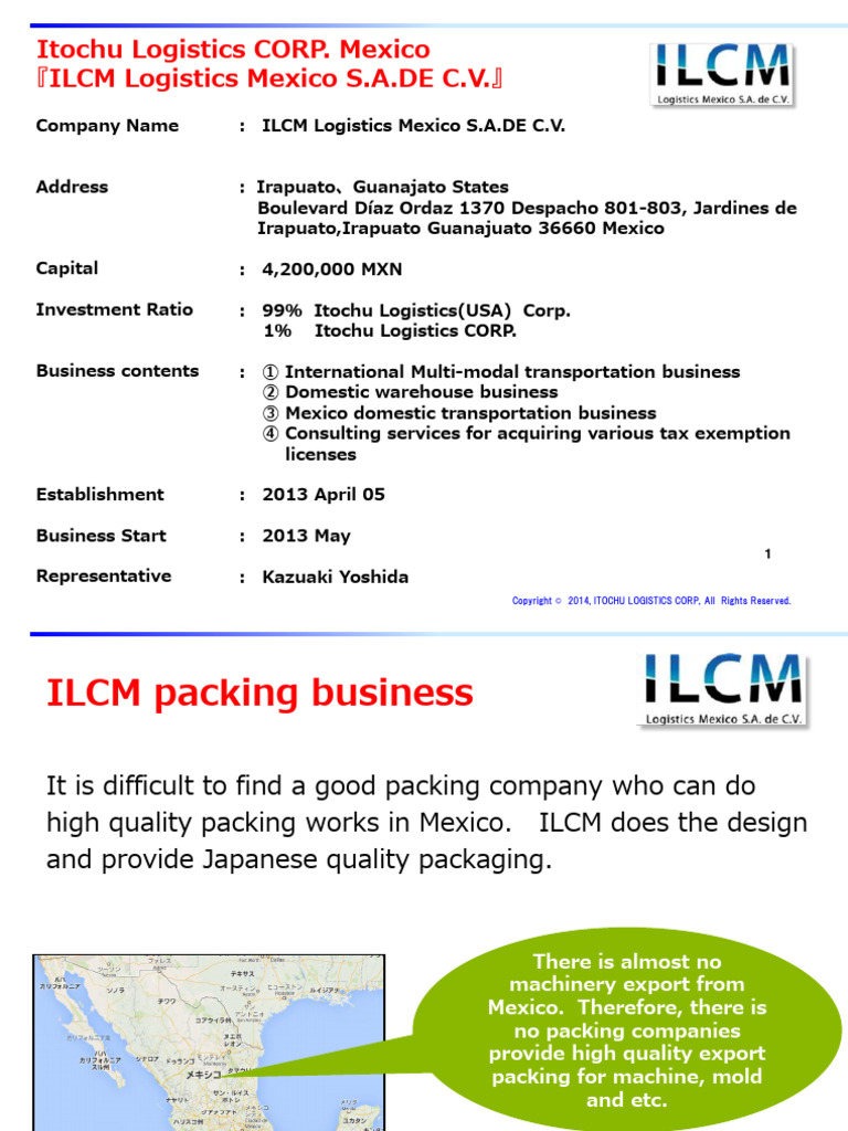 ILCM Packing Biz Eng | PDF | Logistics | Cargo