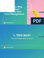 6 Reasons Why You Won't Improve Your Time Management