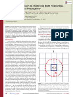 A Software Approach To Improving Sem Resolution Image Quality and Productivity