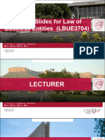 Law of Business Entities (LBUE3704) Slides Unit 1 Sole Proprietorship