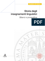 CIRSIL Quaderno 1, Storia Degli Insegnamenti Linguistici. Bilanci e Prospettive (Atti Bologna 2002 - CLUEB 2005)