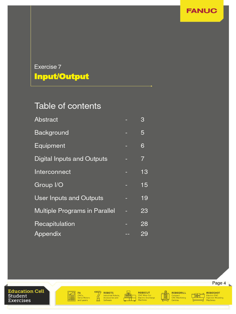 FANUC Input Output | PDF | Input/Output | Robot