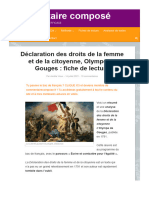 Analyse - Déclaration Des Droits de La Femme Et de La Citoyenne