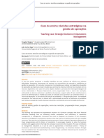 Caso de Ensino - Decisões Estratégicas Na Gestão de Operações