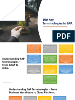 100 Key Terminologies in SAP