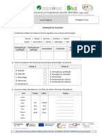 Fichadetrabalho Formaçãodepalavras