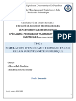 TP 2 SIMULATION D'UN DEFAUT TRIPHASE PAR UN RELAIS