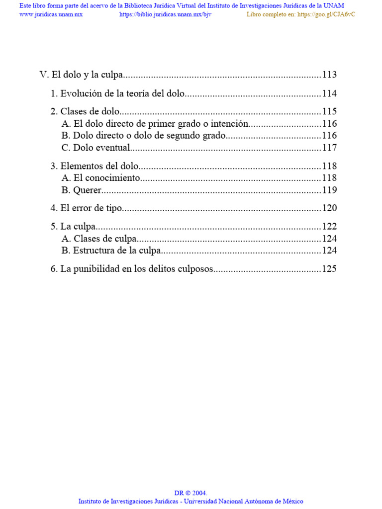 Clases y evolución del dolo en derecho | PDF