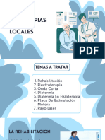 Presentación Universitaria Enfermería Ilustrado Azul