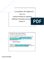 Cours 11-Evaluations Des projets-FEC772