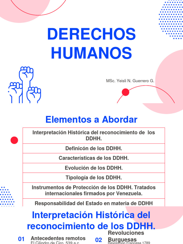 Elementos y Evolución de los DDHH | PDF | Derechos humanos | Derechos