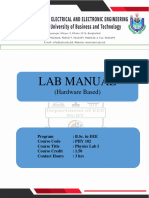 PHY-102 Lab Mannual (Hardware Based) Final