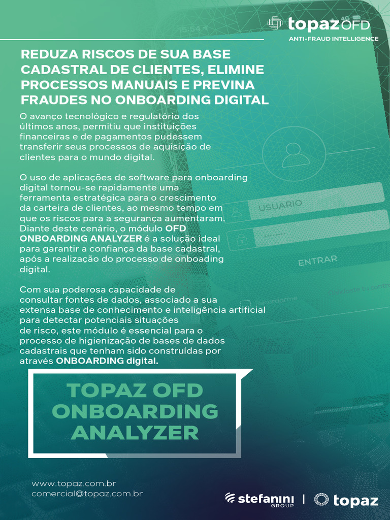 Topaz OFD: Segurança no Onboarding Digital | PDF | Avaliação de risco ...