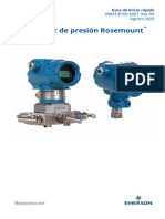 Guía de Inicio Rápido Transmisor de Presión Rosemount 3051 Es Es 9514206