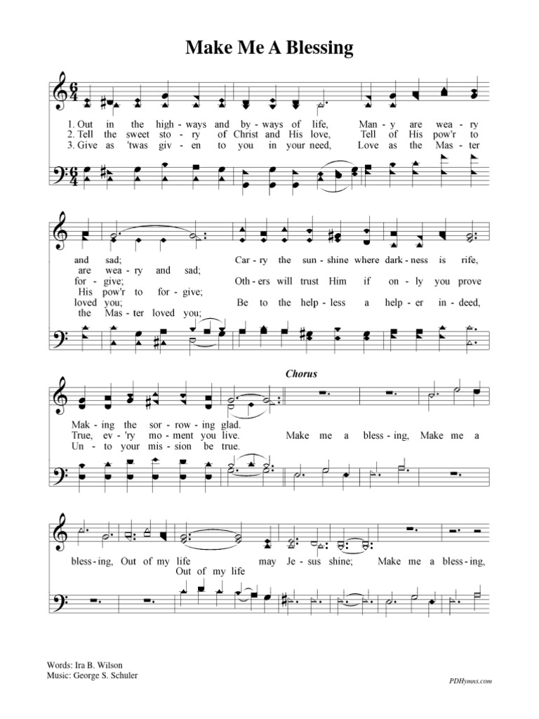 Make me a blessing pdf