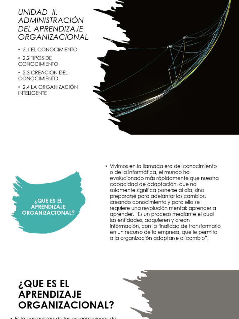 Unidad Ii. 2. Administración Del Aprendizaje Organizacional | PDF ...