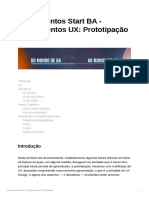 Treinamentos Start BA - Fundamentos UX Prototipação - Dia 1