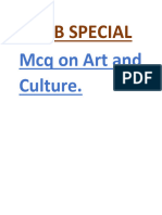 MCQ On Art and Culture