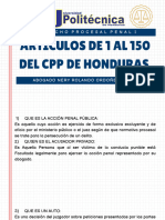 Articulos de 1 Al 150 Del CPP de Honduras