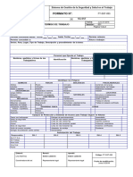 FT-SST-093 Formato Permiso de Trabajo