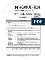 Sankalp Test Paper