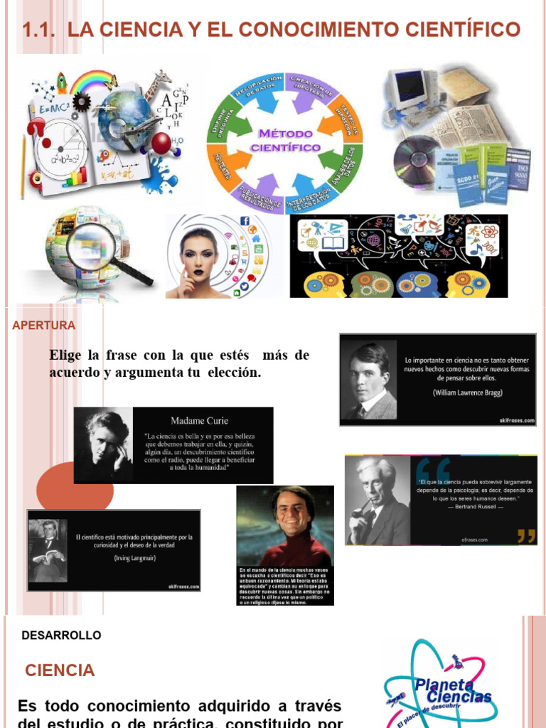 1.1 - Ciencia y Conocimiento Científico | PDF | Método científico ...