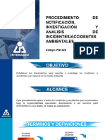 Procedimiento de Notificacion Investigacion y Analisis de Incidentes Accidentes Ambientales