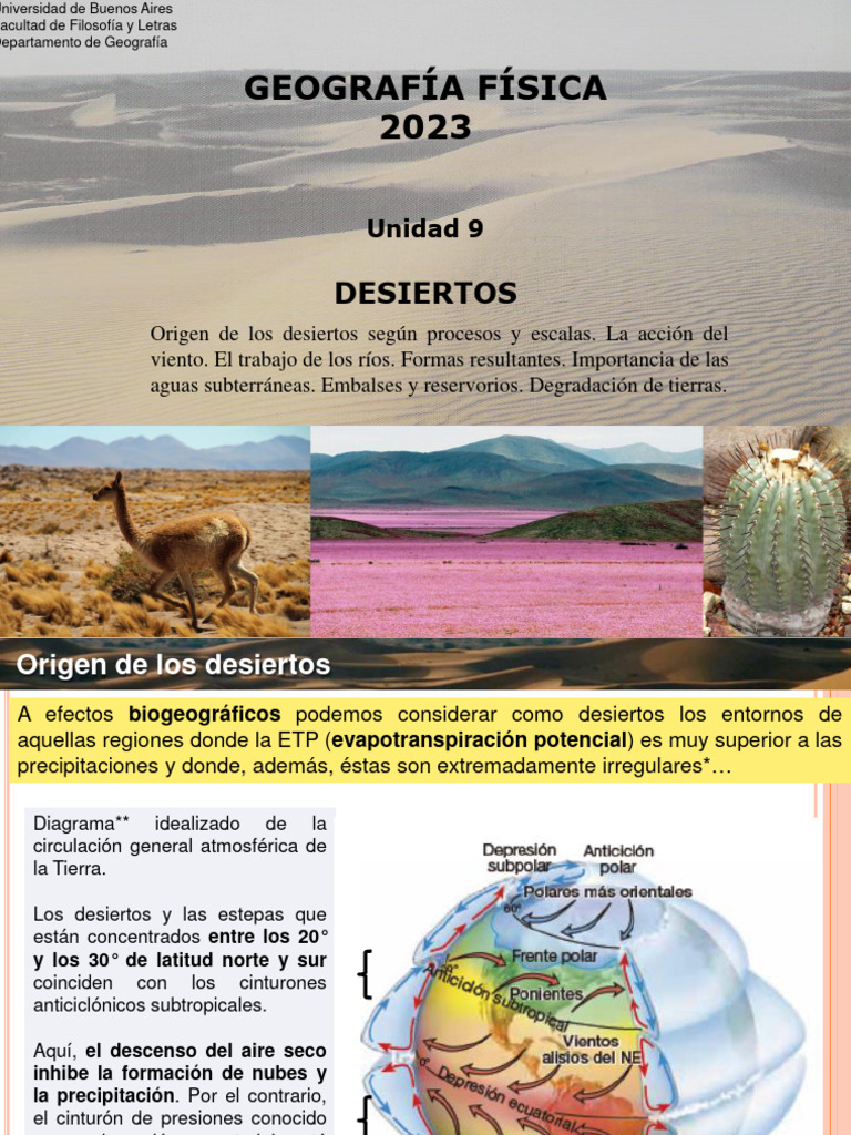 Desiertos de América: Tipos y Climas | PDF | Desierto | Clima