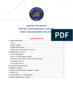 Akdeniz Üniversitesi İktisadi Ve İdari Bilimler Fakültesi Öğrenci Bilgilendirme Kitapçiği