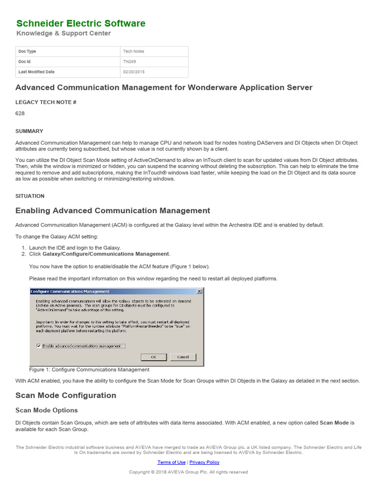 Advanced Communication Management For Wonderware Application Server ...