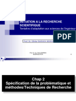Chap 2 La Spécification de La Problématique Et Techniques Et Méthodes de Recherche