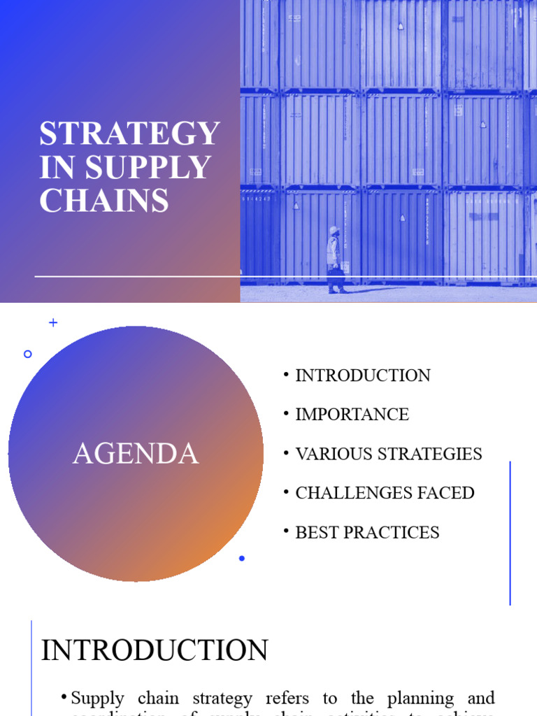 Supply Chain Strategy Essentials | PDF | Supply Chain | Strategic ...