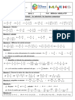 Série 2: Niveau: 2APIC Prof: Berrada Abdellatif Les Nombres Rationnels: Les Opérations - Les Équations-Comparaison