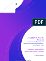 Aula 23 (Prof. Ricardo Torques) : Conhecimentos Pedagógicos e Legislação Educacional P/ Pedagogia - Curso Regular - 2022