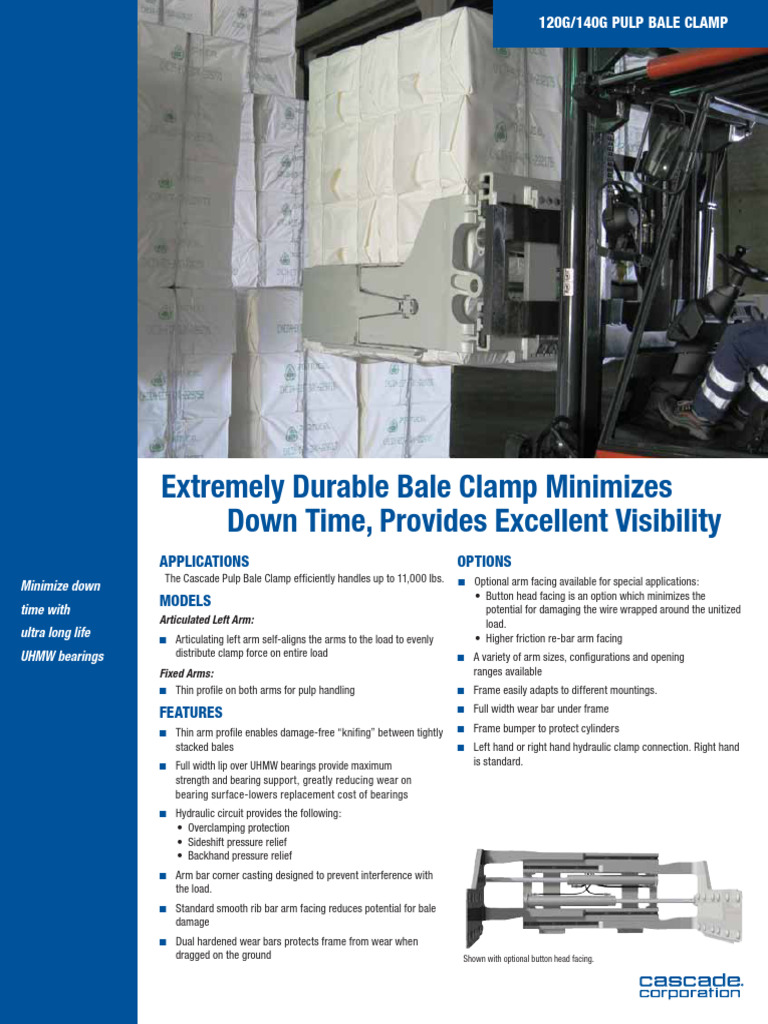 US 120G-140GPulpBale | PDF | Bearing (Mechanical) | Truck