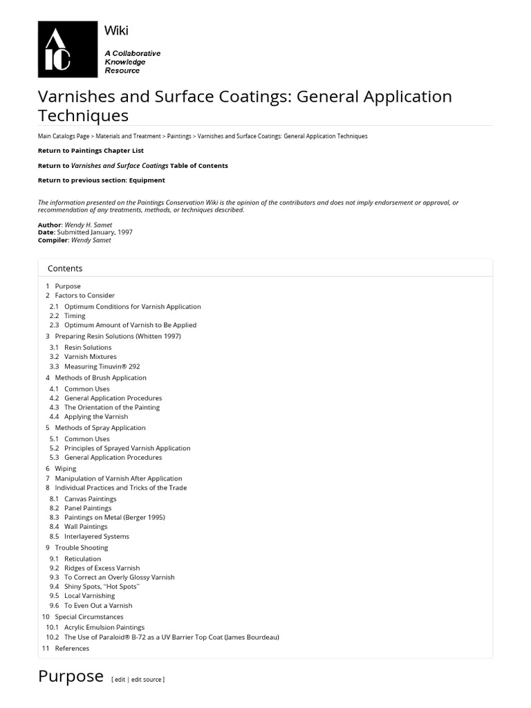 010 General Application Techniques Download Free PDF Varnish