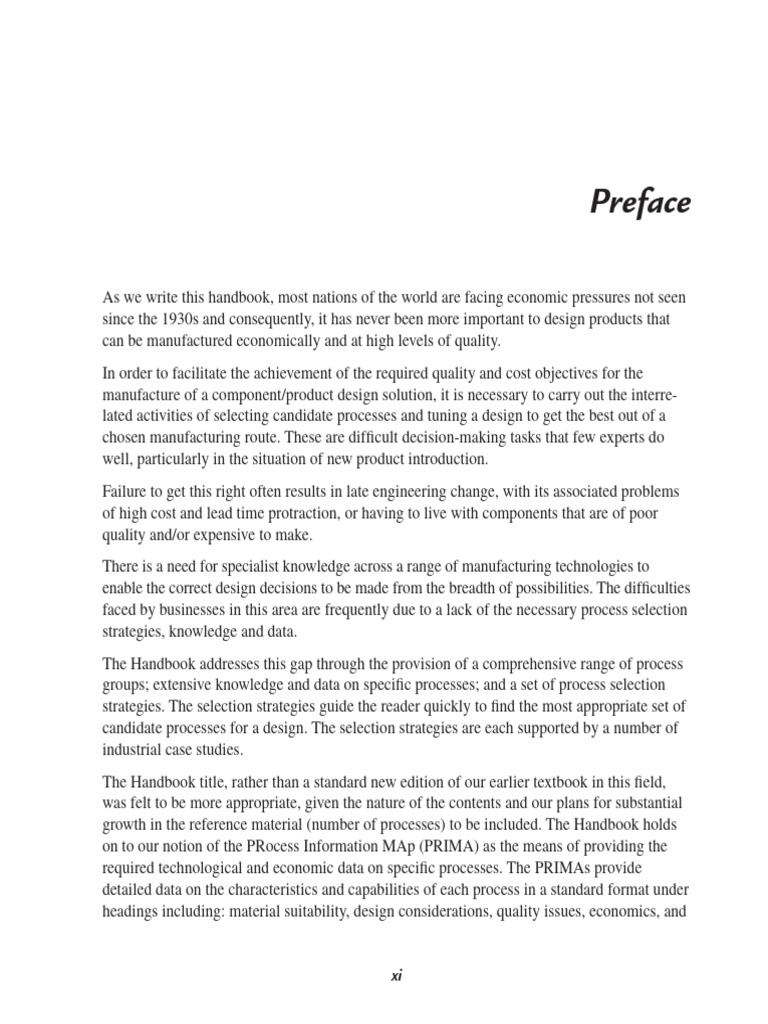 Preface 2013 manufacturing process selection handbook pdf