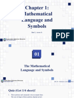 4 - Mathematical Language and Symbols