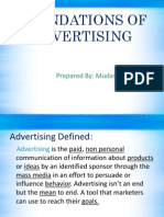 Foundations of Advertising